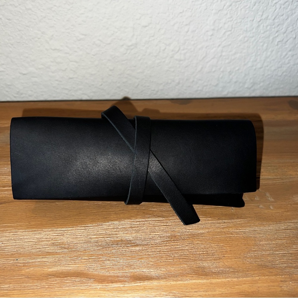 NEW Portland Leather Artisan pencil case black